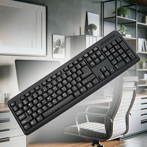 A2ZWORLD Kabelgebundene Standard-Tastatur mit italienischem QWERTY-Layout | Langlebige Tasten widerstehen bis zu 30 Millionen Anschlägen | 2 Modelle (Standard) von A2ZWORLD