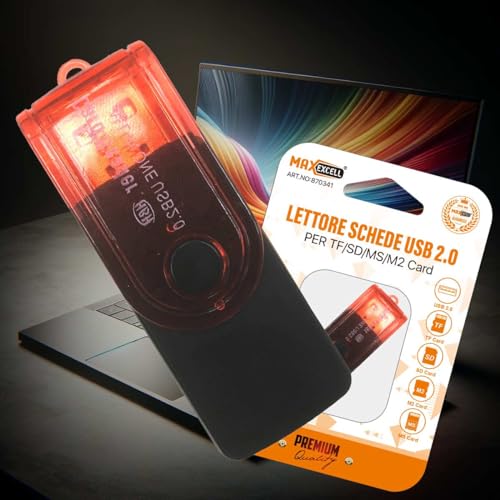 USB 2.0 Externer Memora-Kartenleser MicroSD/TF/MS / M2 Karte, USB Card Reader für Smartphone-Speicher und Kameras, Plug & Play von A2ZWORLD
