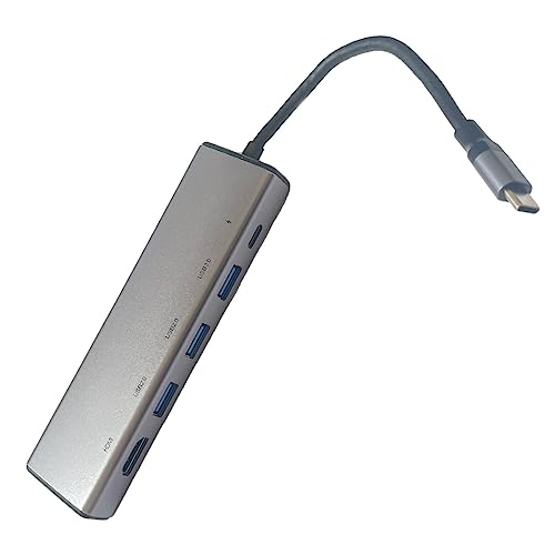 USB-C-Hub mit Eingang 3 USB-Anschlüsse, 1 USB C und 1 HDMI mit 15 cm Kabel USB-C-Hub mit Eingang 3 USB-Anschlüsse, 1 USB C und 1 HDMI mit 15 cm Kabel von A2ZWORLD