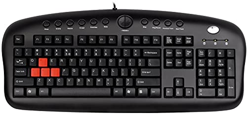 A4TECH Game Master Keyboard Tastatur (PS/2, schwarz, 198,5 x 443,5 X 28,2 mm, Windows 95/98/ME/2000/NT4.0/XP/2003) von A4tech