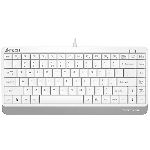 A4 Tech FK11 Q USB Weiss Fk11 Q Türkisch USB Fn-Multimedia Mini Weiß Tastatur von A4tech