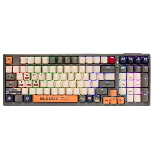 A4 Tech Tastatur A4TKLA47260 Mechanisch Grün Mehrfarbig QWERTY von A4tech