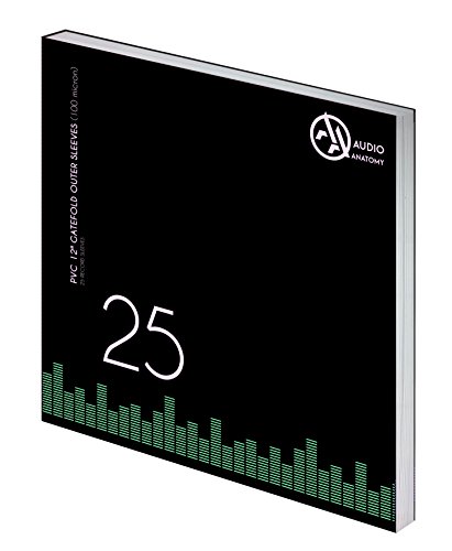 AA Audio Anatomy Anatomy Vinyl-Doppel LP Gatefold Außenhüllen 12“ PVC/100µ - Transparent, 25 Stück von AA Audio Anatomy