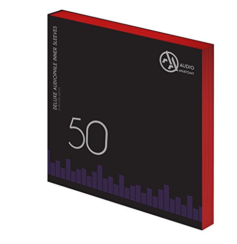 Audio Anatomy Vinyl-Innenhüllen 12" - Rot, 50 Stück von AA Audio Anatomy