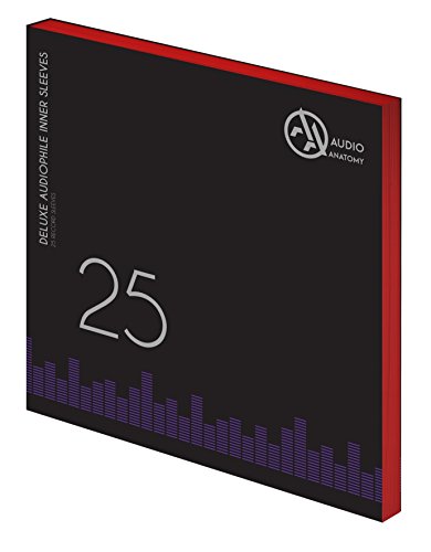 Deluxe Schallplatten Innenhüllen Antistatisch Rot - 25 Stück: Inner Sleeves - 25 x 12" Deluxe Audiophile Antistatic Inner Sleeves Red von AA Audio Anatomy