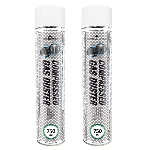 AABCOOLING 2 x 750ml Home&Office Druckluftspray K1 Staubgebläse, Druckgasreiniger druckluft, Büromaterial, Duster Spray, Reinigungsgeräte, Druckluft aus der Dose für die Reinigung von Multimedia von AABCOOLING