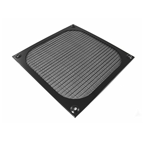 AABCOOLING Aluminium Lüfter Filter, Lüfterabdeckung, für Fan, Staubfilter (92mm, Schwarz) von AABCOOLING