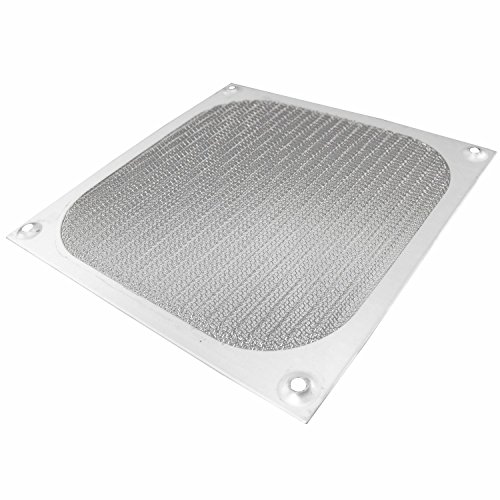 AABCOOLING Aluminium Lüfter Filter, Lüfterabdeckung, für Fan, Staubfilter (92mm, Silber) von AABCOOLING