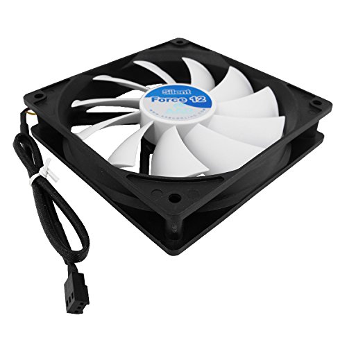AABCOOLING Silent Force Fan 12 - Leise und Efizient 120mm Gehäuselüfter mit 4 Anti-Vibration-Pads - CPU Lüfter, Prozessor Kühler, PC Fan, Ventilator 12V 12,9 dB(A), 97 m3/h von AABCOOLING
