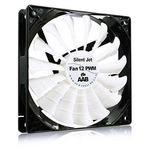 AABCOOLING Silent Jet Fan 12 PWM - Leise und Efizient 120mm Gehäuselüfter mit 4 Anti-Vibration-Pads - CPU Lüfter, Cooling Fan, PC Lüfter 120mm, Kühler 8,9-20,9 dB(A), 170 m3/h von AABCOOLING