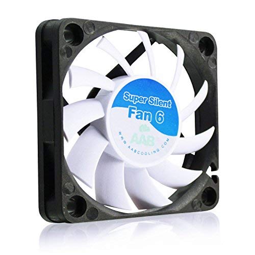 AABCOOLING Super Silent Fan 6 - Leise und Efizient 60mm Gehäuselüfter mit 4 Anti-Vibration-Pads - CPU Kühler, Mini Ventilator, Prozessor Kühler, PC Fan, 17,3 dB(A), 34 m3/h von AABCOOLING