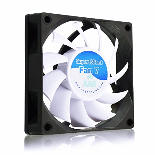 AABCOOLING Super Silent Fan 7 - Leise und Efizient 70mm Gehäuselüfter mit 4 Anti-Vibration-Pads - CPU Kühler, Mini Ventilator, Kühlung, PC Lüfter, 17,3 dB(A), 29 m3/h von AABCOOLING