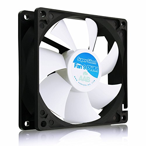 AABCOOLING Super Silent Fan 9 PWM - Leise und Efizient 92mm Gehäuselüfter mit 4 Anti-Vibration-Pads - CPU Lüfter, Kühler, Cooling Lüfter, Kühlung 9,5~17,9 dB(A), 17,5~58 m3/h von AABCOOLING