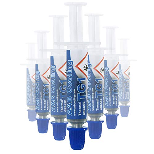 AABCOOLING Thermal Grease 1-0,5g - Wärmeleitpaste Silber - CPU-PC Kühler Prozessor, Laptop Cooler, Wasserkühlung, Wärmeleitpad - Wertpaket 50 Stück von AABCOOLING