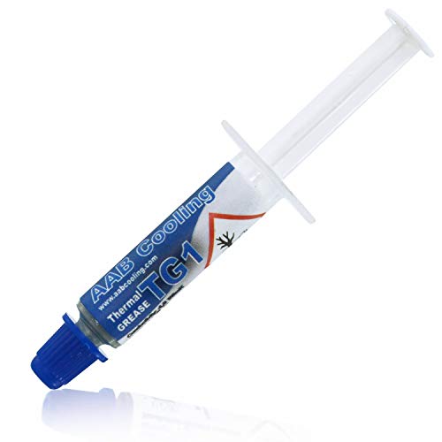 AABCOOLING Thermal Grease 1-1g - 4,8W/mK - Wärmeleitpaste mit Silber, Alle CPU-PC Kühler Prozessor, Laptop Cooler, Wasserkühlung, Notebook, Paste von AABCOOLING