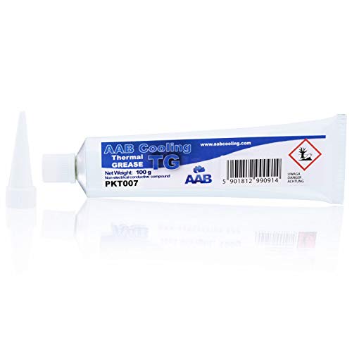 AABCOOLING Thermal Grease 100g - Wärmeleitpaste Weiß - Mit Hoher Wärmeleitfähigkeit für Alle CPU-PC Kühler-Lüfter Prozessor, Wasserkühlung, Niedriger Thermischer Wiederstand, Wärmeleitpad 1.5 W/mK von AABCOOLING