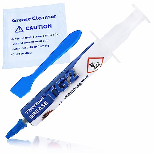 AABCOOLING Thermal Grease 2-8g - 5,6W/mK - Silber Hohe Wärmeleitfähigkeit für Alle CPU-PC Kühler-Lüfter Prozessor, Wasserkühlung Paste - Niedriger Thermischer Wiederstand, Wärmeleitpad von AABCOOLING