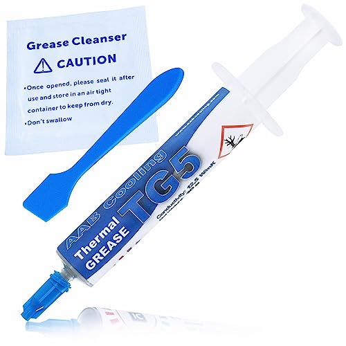 AABCOOLING Thermal Grease 5-10g - Hochleistungs 12,5W/mK Wärmeleitpaste mit Silber - Hoher Wärmeleitfähigkeit, CPU-PC Kühler-Lüfter Prozessor - Niedriger Thermischer Wiederstand, Paste 12.5 W/mK AABCOOLING Thermal Grease 5-10g - Hochleistungs 12,5W/mK Wärmeleitpaste mit Silber - Hoher Wärmeleitfähigkeit, CPU-PC Kühler-Lüfter Prozessor - Niedriger Thermischer Wiederstand, Paste 12.5 W/mK von AABCOOLING