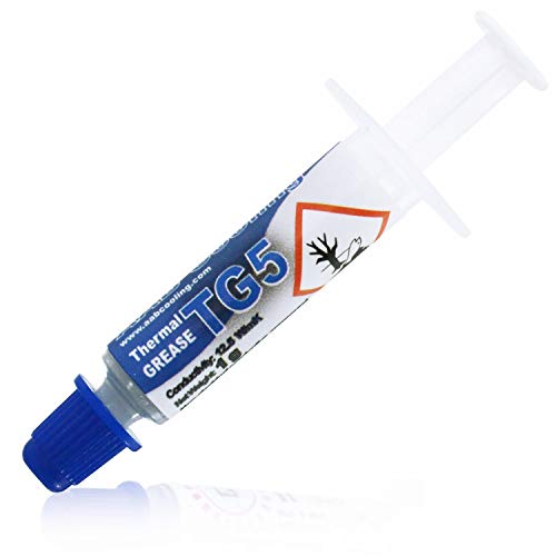 AABCOOLING Thermal Grease 5-1g - Hochleistungs 12,5W/mK Wärmeleitpaste mit Silber - Hoher Wärmeleitfähigkeit für Alle CPU-PC Kühler-Lüfter Prozessor, Wasserkühlung, Paste, Wärmeleitpad 12.5 W/mK AABCOOLING Thermal Grease 5-1g - Hochleistungs 12,5W/mK Wärmeleitpaste mit Silber - Hoher Wärmeleitfähigkeit für Alle CPU-PC Kühler-Lüfter Prozessor, Wasserkühlung, Paste, Wärmeleitpad 12.5 W/mK von AABCOOLING