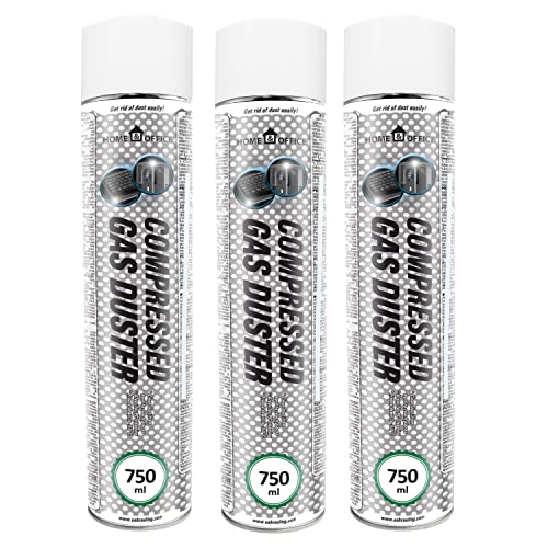 Druckluftspray 3x AABCOOLING Home&Office Gas Duster 750ml K2, Druckluftreiniger, Reinigung,Press-luft Pressluft, Kamera, Foto, Elektronik, Spray, PC Reiniger von AABCOOLING