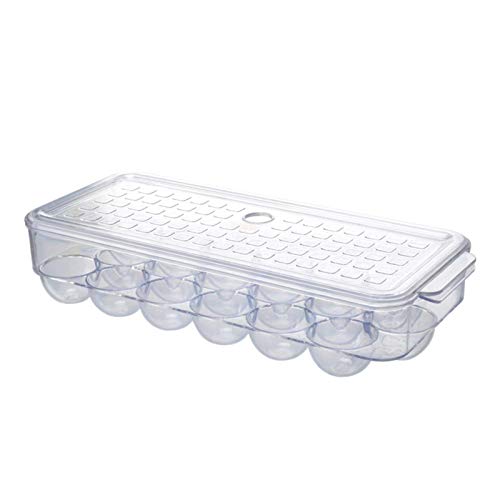 AADEE Kühlschrank-Eierbehälter, transparent, quadratisch, Eierbox, Küche, Lebensmittelaufbewahrung, Aufbewahrungsbox, Eierregal, für die Aufbewahrung von Eiern von AADEE