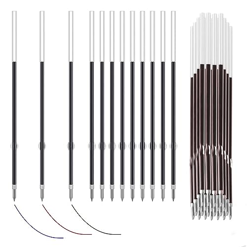 AAED 60 Stück Kugelschreiberminen,Kugelschreiber Ersatzminenschwarz Austauschbare Kugelschreiber Minen Tinte Glatte Schreiben Kugelschreiber Nachfüllungen Tintenschreiber Rot, Blau Und Schwarz(0,7Mm) von AAED