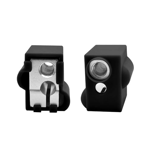 2 Stück Silikonsocken, geeignet for Vyper 3D-Drucker oder V6 J-Kopf 3D-Druckerteile(Svart,Sock with block) von AANAN