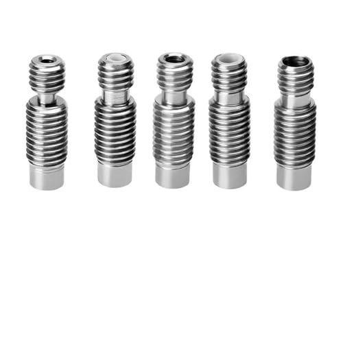 6 stücke V6 Edelstahl Kehle Hot End M7 Und M6 Edelstahl Kehle for 1,75mm/3mm Filament 3D Drucker Teile(6pcs1.75mm with PTFE) von AANAN