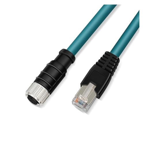 M12-auf-RJ45-Buchse, 8-polig, Typ A, Verbindungskabel for Netzwerkverbindungen(1M) von AANAN