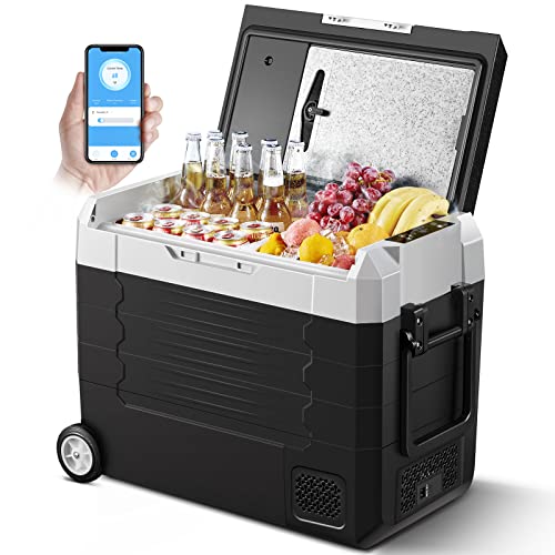 AAOBOSI Kompressor Kühlbox,Auto kühlschrank 55L, kühlbox für die Lagerung von Getränke und Essen,-20℃-20℃,12/24V für Auto,Elektrische Kühlbox mit APP-Steuerung und LED-Touch-Bedienung AAOBOSI Kompressor Kühlbox,Auto kühlschrank 55L, kühlbox für die Lagerung von Getränke und Essen,-20℃-20℃,12/24V für Auto,Elektrische Kühlbox mit APP-Steuerung und LED-Touch-Bedienung von AAOBOSI
