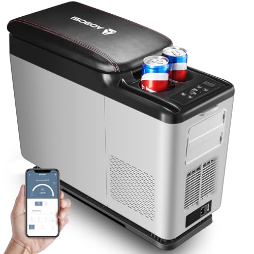 AAOBOSI Kompressor Kühlbox 15L, Kühlbox Elektrisch bis -15°C, Kühlbox Auto mit APP-Steuerung, Kühlbox 12/24V für Auto, Lkw, Boot und Reisemobil AAOBOSI Kompressor Kühlbox 15L, Kühlbox Elektrisch bis -15°C, Kühlbox Auto mit APP-Steuerung, Kühlbox 12/24V für Auto, Lkw, Boot und Reisemobil von AAOBOSI