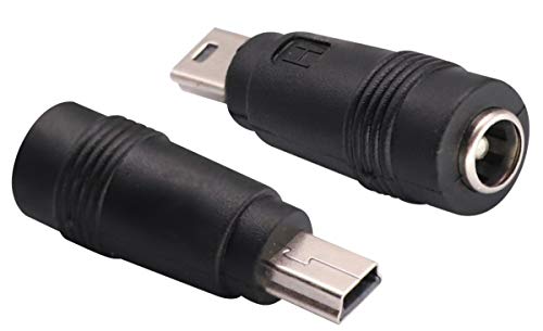 AAOTOKK Micro DC Netzteil DC5,5 x 2,1 mm an Micro USB 5V DC Netzteil Ladekabelanschluss für Mobiltelefon, Tablet, MP3 und Micro USB Gerät. (2Stücke) (Mini) von AAOTOKK