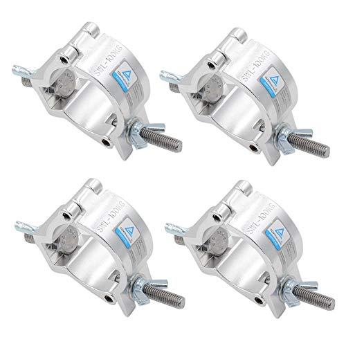4 Stü Truss Half Coupler DJ Truss O-Clamp Aluminium Truss Zubehör/Ersatzteil mit Flügelmutter für 48-51mm Rohr Bühnenlicht Scheinwerfer Moving Head Beleuchtung Unterstützt Racks Fit F34 Max 100kg 4 Stü Truss Half Coupler DJ Truss O-Clamp Aluminium Truss Zubehör/Ersatzteil mit Flügelmutter für 48-51mm Rohr Bühnenlicht Scheinwerfer Moving Head Beleuchtung Unterstützt Racks Fit F34 Max 100kg von AAPLUS