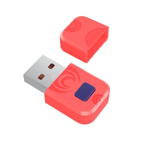 Wireless 5.0 Receiver Adapter - Audio Konverter Kompatibel mit Nintendo Switch/PS5/PS4/PC/Pro Controller (Rot) von AARONMEI