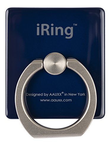 iRing Premium UNIVERSAL Smartphone Ständer, Haltegriff und AutohalterunDAS ORIGINAL, Selfie Ständer, Handy Ring, Handyhalterung Auto, Kfz Halterung, Midnight Blue von AAUXX