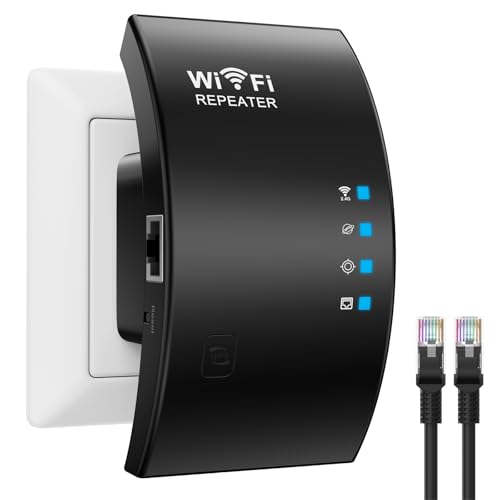 2025 WiFi Extender Internet Booster von, 930 m² großer Reichweite, Repeater, WLAN-Router-Verstärker, Mesh-WLAN 80% schneller Breiter als je zuvor, unterstützt mehr Netzwerkgeräte zu Hause 2025 WiFi Extender Internet Booster von, 930 m² großer Reichweite, Repeater, WLAN-Router-Verstärker, Mesh-WLAN 80% schneller Breiter als je zuvor, unterstützt mehr Netzwerkgeräte zu Hause von AAZV