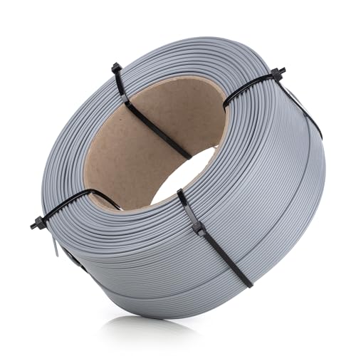 ABAFLEX PETG+ Filament 1.75 mm, 1000g, REFILL 70mm, Grau, Toleranz ±0.019mm, Perfekte Präzision, HIGH-TECH EU Prod., SUPER schneller 3D-Druckmaterialien von ABAFLEX