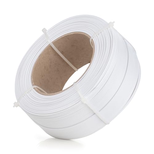 ABAFLEX PETG+ Filament 1.75 mm, 1000g, REFILL 70mm, Weiß, Toleranz ±0.019mm, Perfekte Präzision, HIGH-TECH EU Prod., SUPER schneller 3D-Druckmaterialien von ABAFLEX