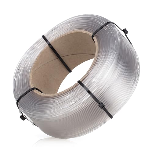 ABAFLEX PETG+ Filament 1.75 mm, 750g, REFILL 60mm, Transparent, Toleranz ±0.019mm, Perfekte Präzision, HIGH-TECH EU Prod., SUPER schneller 3D-Druckmaterialien von ABAFLEX