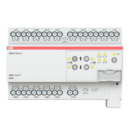 ABB Schalt-/Jalousieaktor SAH/S16.6.7.1 16fach 6 A REG 2CDG110245R0011 von ABB Stotz-Kontakt / Striebel