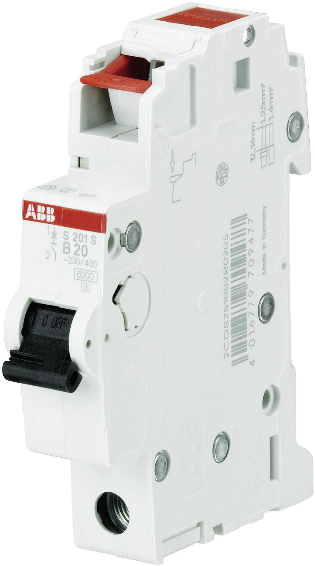 ABB Steck-Automat B 13A S201S-B13 1-polig 2CDS251002R0135 ABB Steck-Automat B 13A S201S-B13 1-polig 2CDS251002R0135 von ABB Stotz-Kontakt / Striebel