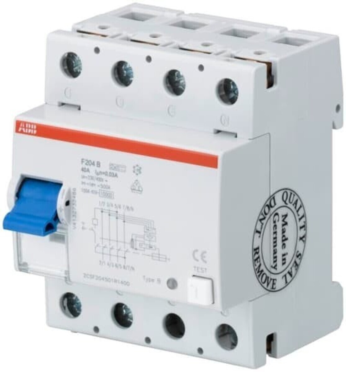 ABB Stotz S&J FI-Schutzschalter F204B+40/0,03 2CSF204701R1400 ABB Stotz S&J FI-Schutzschalter F204B+40/0,03 2CSF204701R1400 von ABB Stotz S&J
