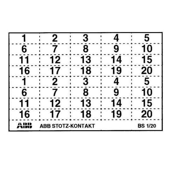 ABB Stotz S&J Kennzeichnungsschild BS-1/20 GHS2001946R0004 ABB Stotz S&J Kennzeichnungsschild BS-1/20 GHS2001946R0004 von ABB Stotz S&J