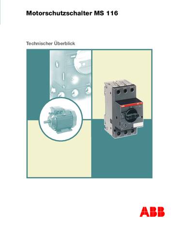 ABB 1SAM 250 000 R1005 MS 116-1,0 Motorschutzschalter einstellbar 690 V/AC 1A 1St. ABB 1SAM 250 000 R1005 MS 116-1,0 Motorschutzschalter einstellbar 690 V/AC 1A 1St. von ABB