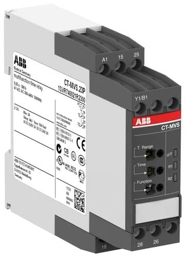 ABB 1SVR740021R2300 CT-MVS.23P Zeitrelais 1 St. Zeitbereich: 0.05 - 1080000s von ABB