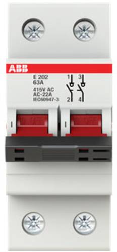 ABB 2CDE282001R0063 E202/63R Lasttrennschalter 2polig ABB 2CDE282001R0063 E202/63R Lasttrennschalter 2polig von ABB