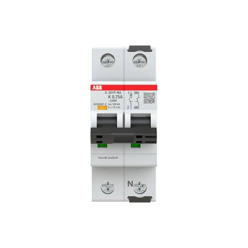 ABB 2CDS381103R0187 S301P-K0.75NA Leitungsschutzschalter 0.75A 240V von ABB