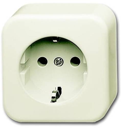 ABB 2CKA002041A0135 Schutzkontakt-Steckdose IP20 Perlweiß, Weiß von ABB