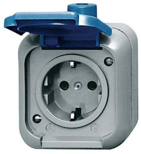 ABB 2CKA002083A0368 Schutzkontakt-Steckdose IP44 Blau, Enzianblau (RAL 5010) von ABB