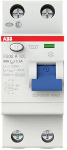 ABB 2CSF202101R3400 F202 A-40/0,3 FI-Schutzschalter A 2polig 40A 0.3A 230V ABB 2CSF202101R3400 F202 A-40/0,3 FI-Schutzschalter A 2polig 40A 0.3A 230V von ABB